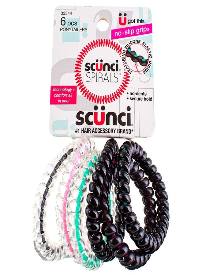Scunci Spiral Ponytailers with NS Inner Core, 6CT (Pack of 2)2 - Image 1